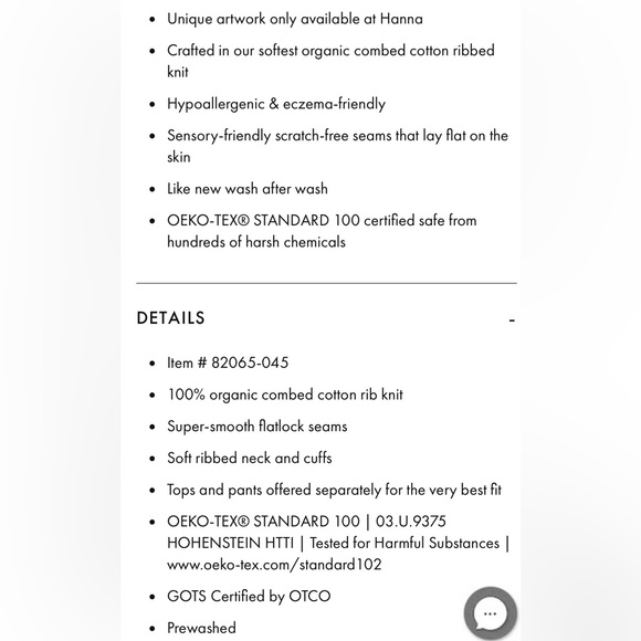 [hanna andersson] elf pj top - Picture 6 of 6